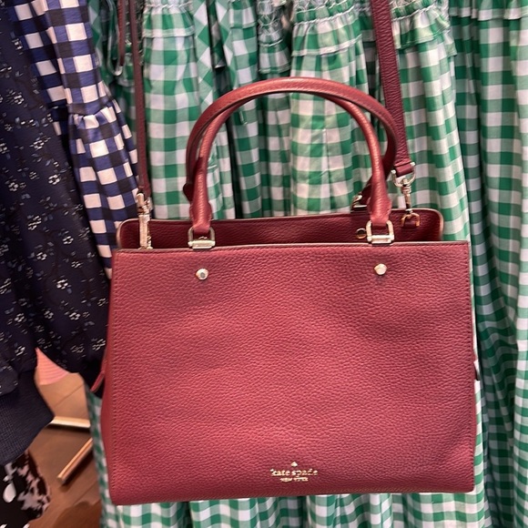 Kate Spade Leila Medium Triple Compartment Satchel 
Sherrywood - Picture 2 of 16